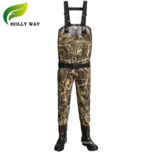 Camo atmungsable Wader mit Brusttasche